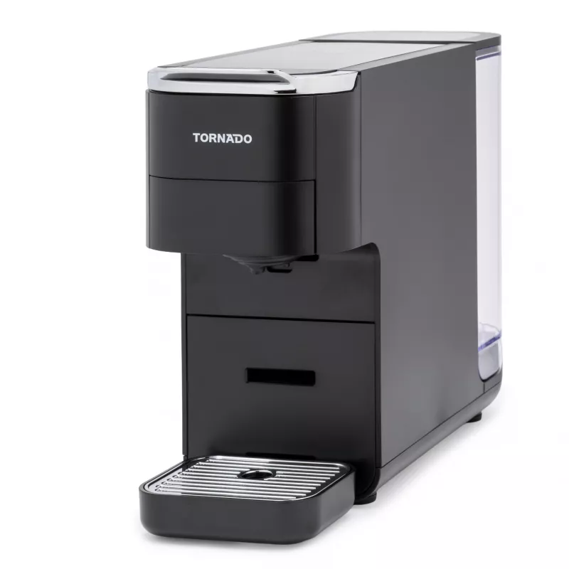 TORNADO TCM7042-GS | 5-ühes mitme kapsliga kohvimasin, kapselkohvimasin, 1,5 L, kohvikapsel, jahvatatud kohv, 1350 W, must
