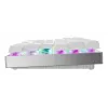Juhtmevaba mänguriklaviatuur CHERRY MX 8.2 Pro TMR — Tenkeyless, QWERTZ saksa, USB + RF + Bluetooth, RGB, hõbe/valge