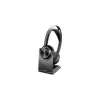 HP Poly Voyager Focus 2-M USB-C-C kõrvaklapid USB-C/A adapter ja laadimisalus