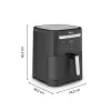 Kuumaõhufritüür Tefal Easy Fry & Grill EY8018 6,5 L 1,5 kg 1830 W puutetundlik LCD must eraldiseisev