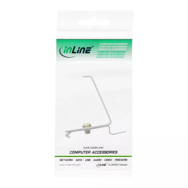 InLine Keystone kinnitus DIN-liistule, 1-pordiline, metallist