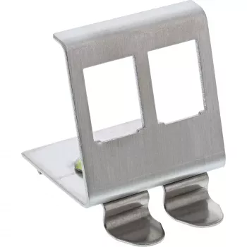 InLine Keystone kinnitus DIN-liistule, 2-pordiline, metallist