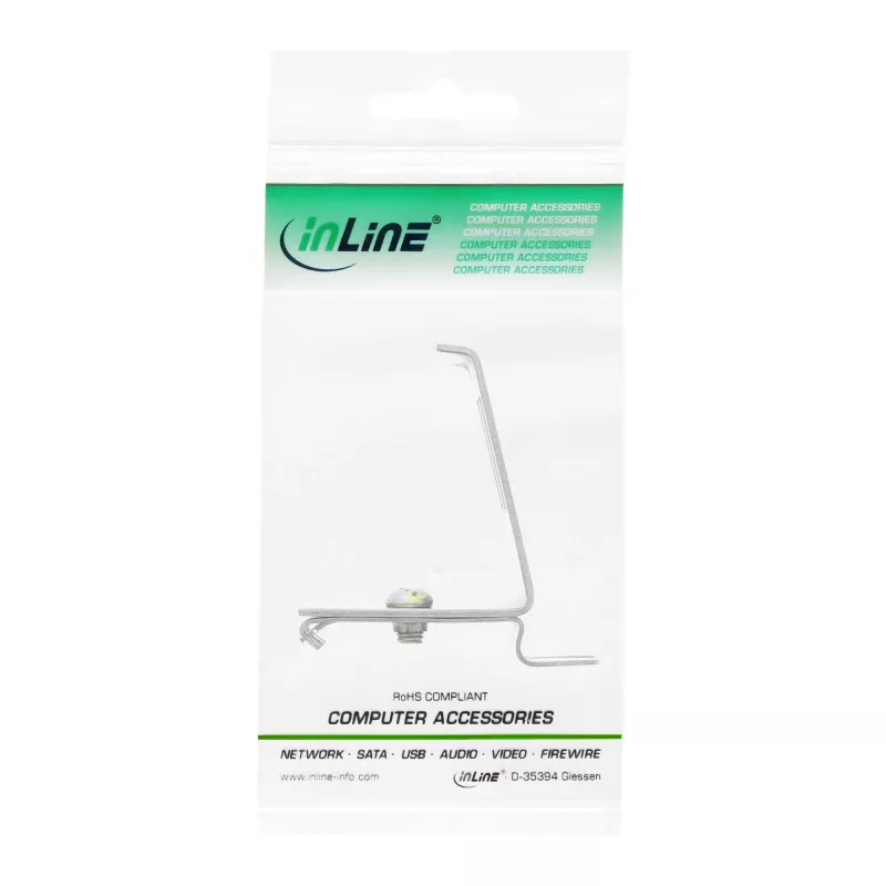 InLine Keystone kinnitus DIN-liistule, 2-pordiline, metallist