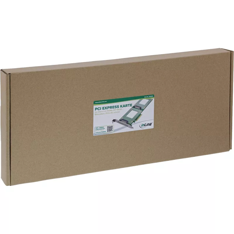 InLine 76660O sisemine U.2 adapter PCIe isane 4 Gbit/s