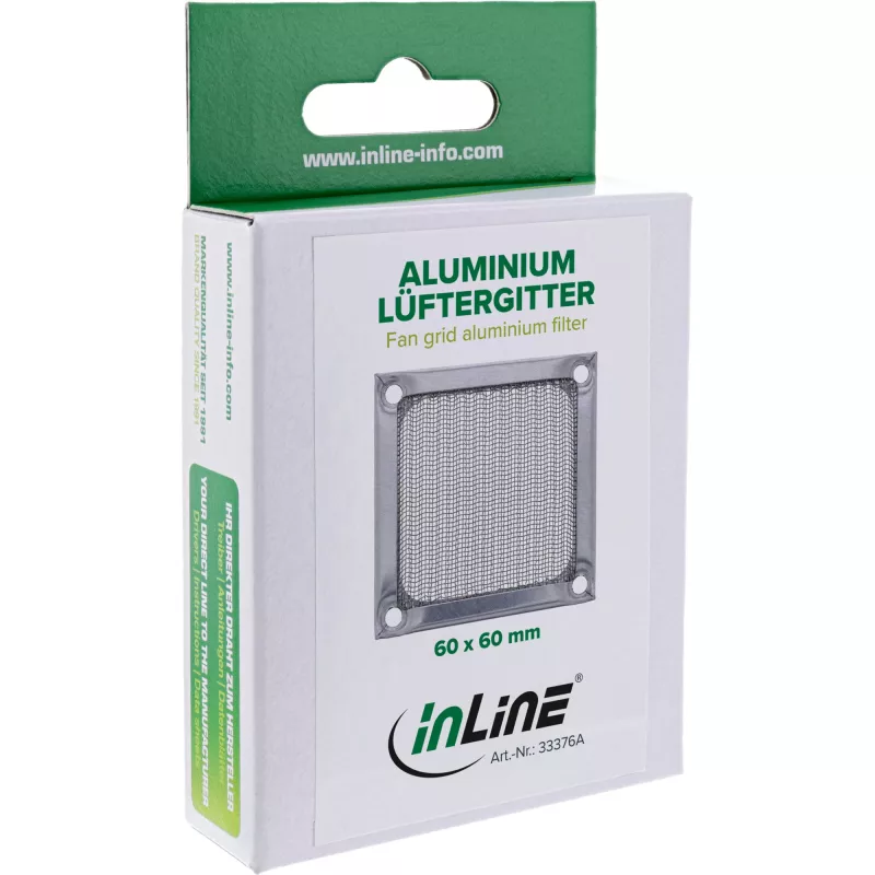 InLine ventilaatorivõre alumiiniumfilter InLine 33376A