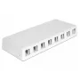Pistikupesa korpus DeLOCK 86209 valge