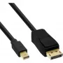 InLine Mini DisplayPort-DisplayPort kaabel, must, 5 m