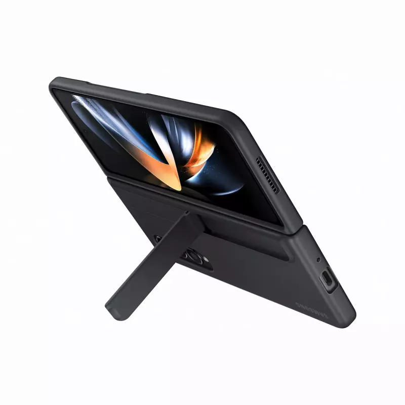 Mobiiltelefoni ümbris Samsung EF-OF93PCBEGWW Galaxy Z Fold4 jaoks, must, lauatoega