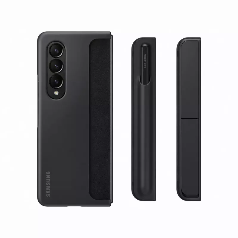 Mobiiltelefoni ümbris Samsung EF-OF93PCBEGWW Galaxy Z Fold4 jaoks, must, lauatoega