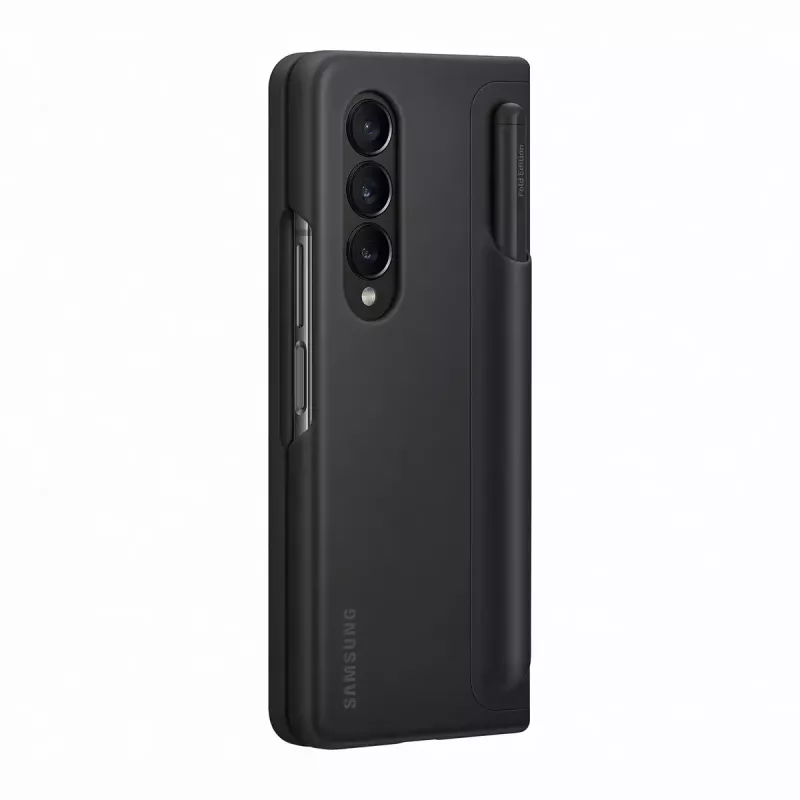 Mobiiltelefoni ümbris Samsung EF-OF93PCBEGWW Galaxy Z Fold4 jaoks, must, lauatoega