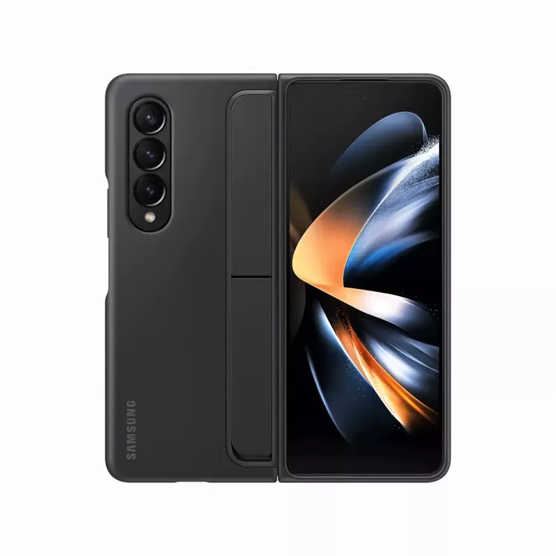 Mobiiltelefoni ümbris Samsung EF-OF93PCBEGWW Galaxy Z Fold4 jaoks, must, lauatoega