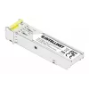 Intellinet Gigabit Fiiber WDM Kahesuunaline SFP Optiline Transiiverimoodul 1000Base-BX-D (LC) Ühemoodiline Port, 120 km (75 mi.), BiDi WDM (RX1490/TX1550), MSA-ühilduv Maksimaalse Ühilduvuse Tagamiseks, Hõbedane