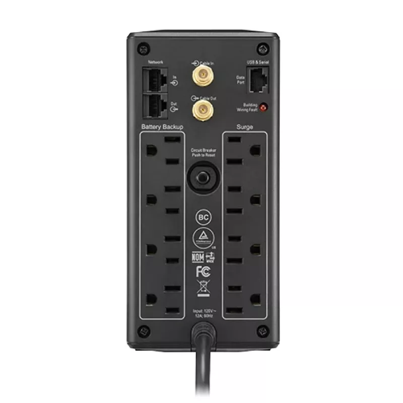 APC BX1000M katkematu toiteallikas (UPS) Line-Interactive 1 kVA 600 W 8 vahelduvvoolupistikupesa