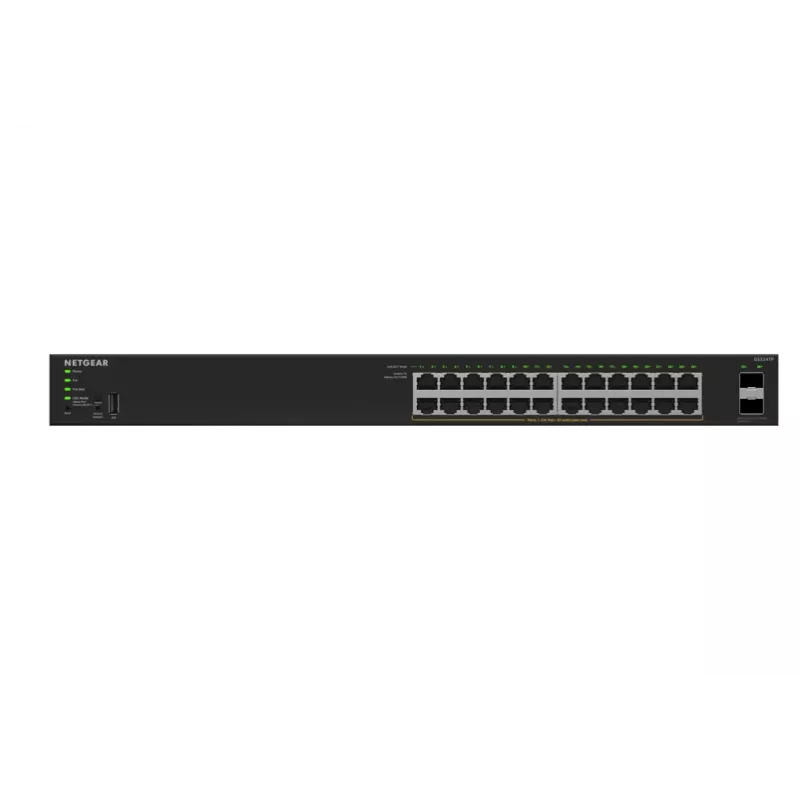 NETGEAR GS324TPv2 hallatav L2/L3 Gigabit Ethernet (10/100/1000) Power over Ethernet (PoE) 1U must
