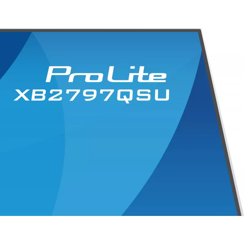 27-tolline IIYAMA ProLite XB2797QSU-W1 IPS Quad HD (2560x1440) LED-kuvar, 178° vaatenurk, USB 3.2 jaotur, kõlarid, VESA, kõrguse reguleerimine, valge