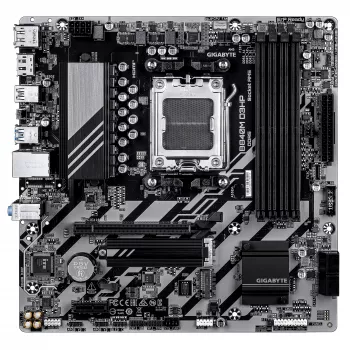GIGABYTE B840M D3HP emaplaat - AMD Ryzen 9000 protsessorid, 8+2+2 faasi VRM, kuni 8200MHz DDR5 (O.C), 2x PCIe 4.0 M.2, 1GbE LAN, USB 3.2 Gen 2
