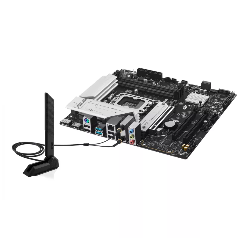 Emaplaat ASUS PRIME B760M-A WIFI II micro ATX, Intel B760, LGA 1700, DDR5, 4 DIMM-i pesa, kuni 256 GB, Wi-Fi 6E, 2,5 Gb Ethernet