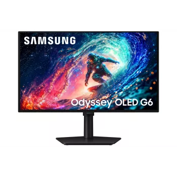 Samsung 27-tolline Odyssey OLED G61SH QHD 240Hz mängurimonitor, 68,6 cm (27 tolli), 2560 x 1440 pikslit, Quad HD, OLED, 0,03 ms, must