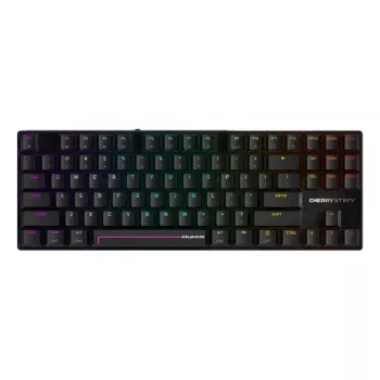 Mehaaniline mänguriklaviatuur Cherry MX 8.2 Pro TMR Wireless Tenkeyless 88 klahvi RGB USB + RF + Bluetooth QWERTY US International Must