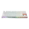 Juhtmevaba mänguklaviatuur Cherry MX 8.2 Pro TMR — Tenkeyless 88 klahvi, USB + RF + Bluetooth, Magnet-mehaanilised lülitid, RGB, Hõbe/Valge