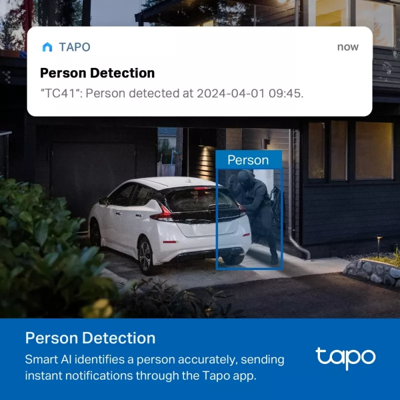 TP-Link Tapo TC41 V2 Sfääriline IP turvakaamera Sise- ja välistingimustes 2304 x 1296 pikslit Lagi/Sein/Post