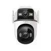 Kuppel-tüüpi IP turvakaamera TP-Link Tapo TC47 — 2304×1296, 6 mm objektiiv, 360° horisontaalne, sise-/välistingimustesse, lakke paigaldatav, juhtmega ja Wi‑Fi