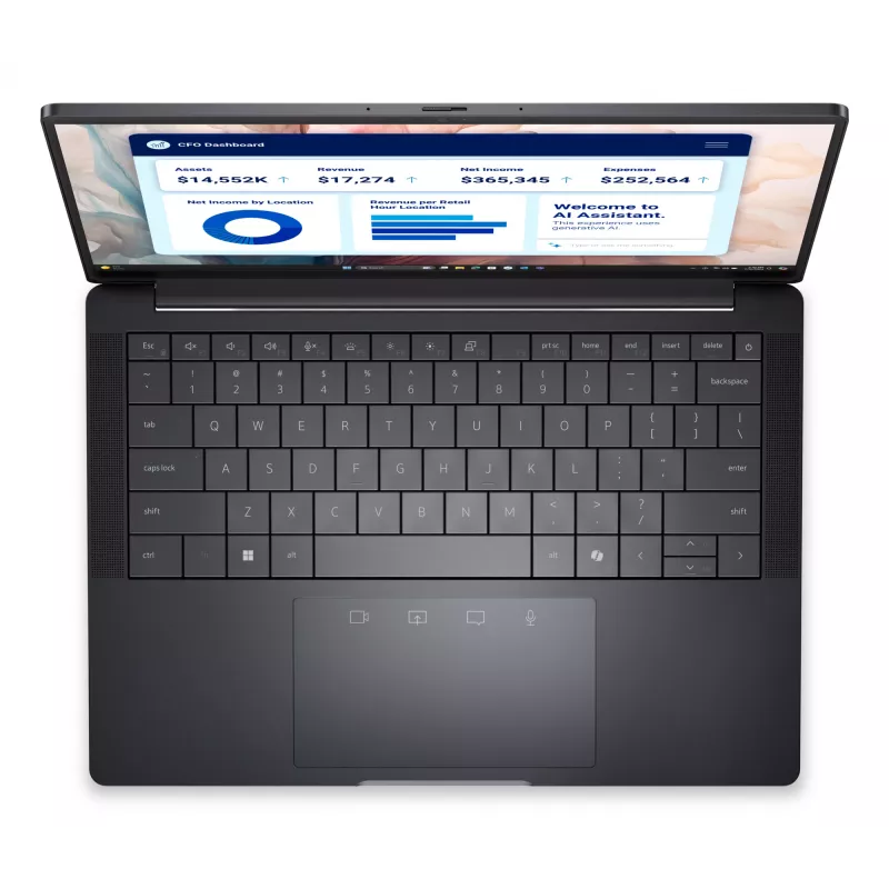DELL Pro 13 Premium PA13250 Copilot+ PC Intel Core Ultra 7 268V sülearvuti 33,8 cm (13,3 tolli) puutetundlik Quad HD+ 32 GB LPDDR5x-SDRAM 512 GB SSD Wi-Fi 7 (802.11be) Windows 11 Pro German hall