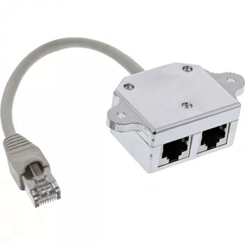 InLine ISDN-pordi kahekordistaja 1x RJ45 isane / 2x RJ45 emane, kaabliga 69932A