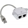 InLine ISDN-pordi kahekordistaja 1x RJ45 isane / 2x RJ45 emane, kaabliga 69932A