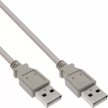 USB 2.0 kaabel tüüp A-pistik/isane beež 2 m InLine 34318H