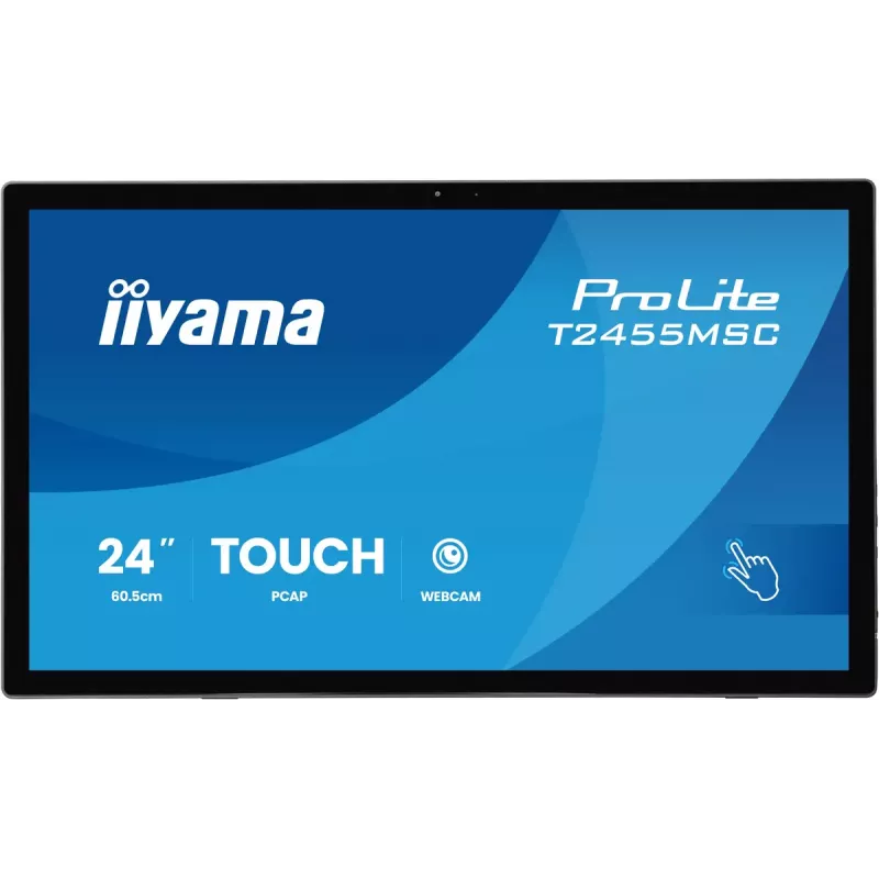 Puutetundlik juhtpaneel IIYAMA T2455MSC-B2 23,8 tolli IPS 1920×1080, kõlarid, VESA, must