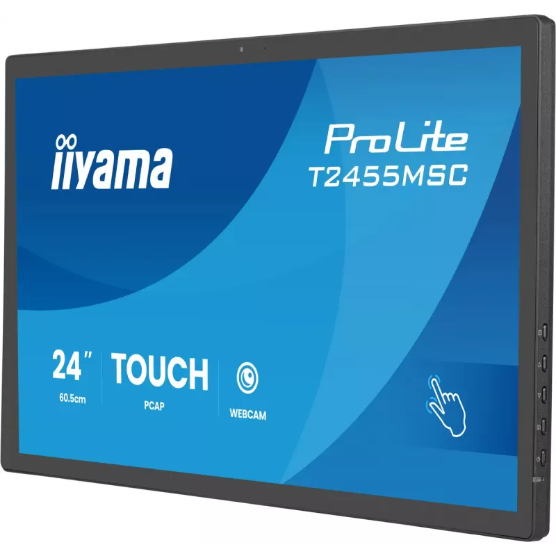 Puutetundlik juhtpaneel IIYAMA T2455MSC-B2 23,8 tolli IPS 1920×1080, kõlarid, VESA, must
