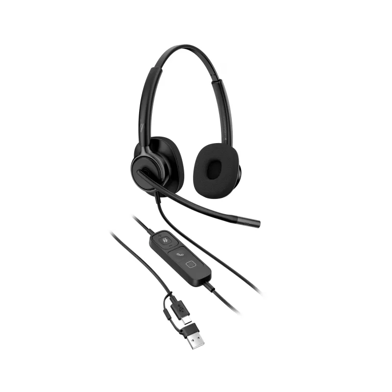 Juhtmega stereo peakomplekt HP Poly Mission 425 Classic USB, ülekõrvaklapid, 126 g