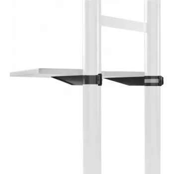 Riiulikinnituslisaseade ONKRON APT1881-B ekraanidele, ABS ja teras, 460×320×20 mm, must