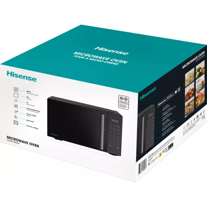 Hisense H23MOBS4HI must mikrolaineahi tööpinnal 23 L 900 W