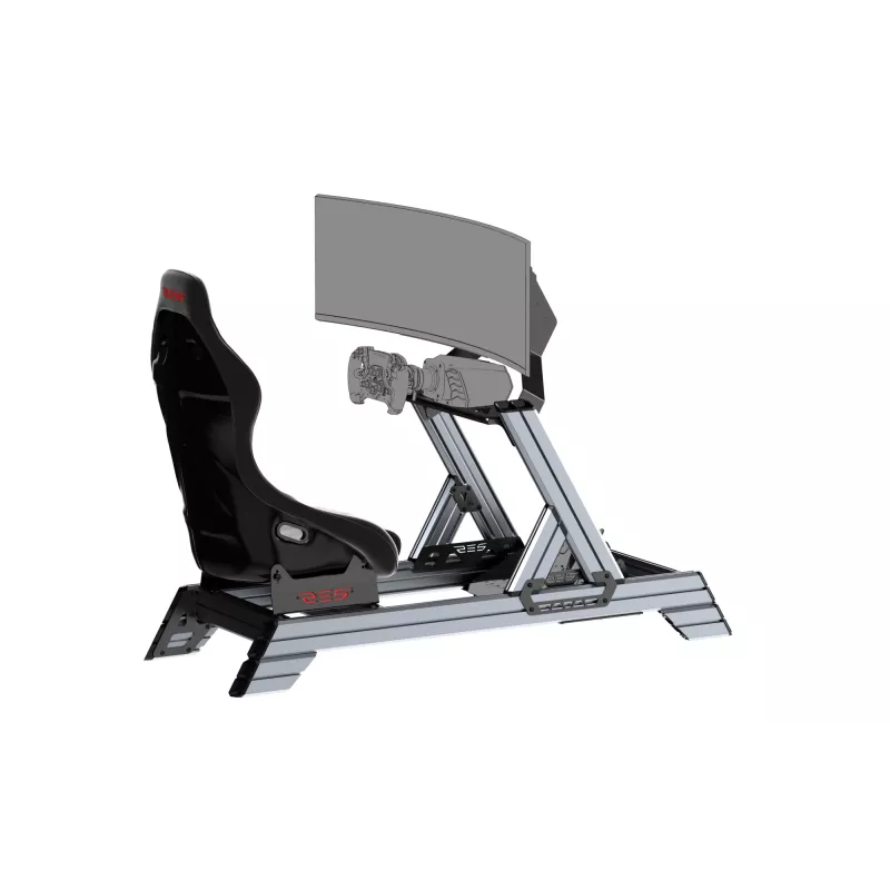 Res-Tech SMART COCKPIT + GT SEAT (BUNDLE), Võidusõidu kokpit, Must, Hall, Akrüülnitriilbutadieenstüreen (ABS), Alumiinium, 52 kg, Itaalia