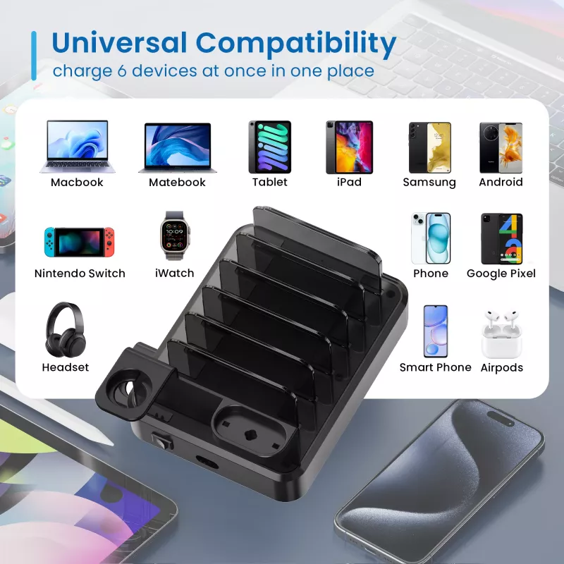 Ewent EW1335 mobiilseadme laadija Universal must vahelduvvool kiirlaadimine siseruumides