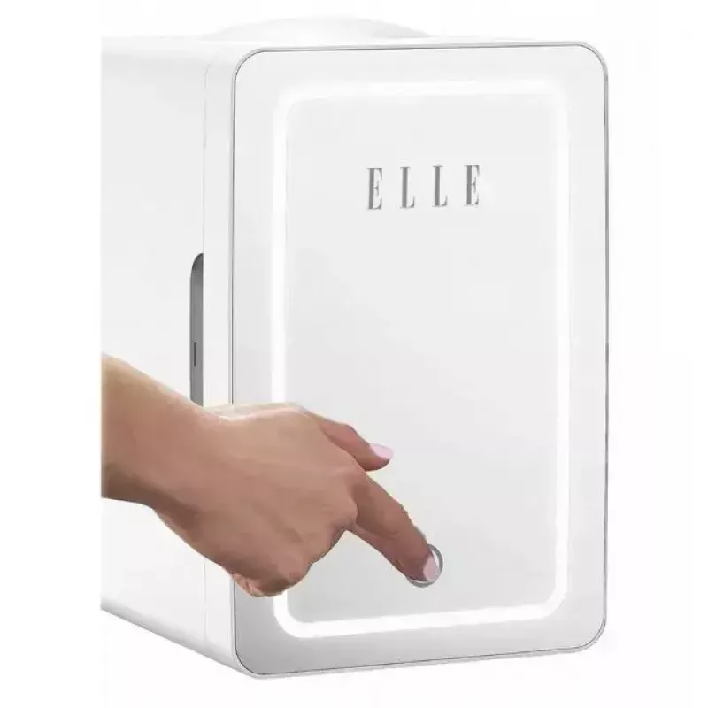 Minikülmik LED-meigipeegliga Elle ESDAF01WHEU 6 L valge