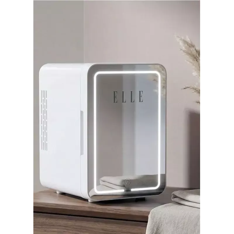 Minikülmik LED-meigipeegliga Elle ESDAF01WHEU 6 L valge