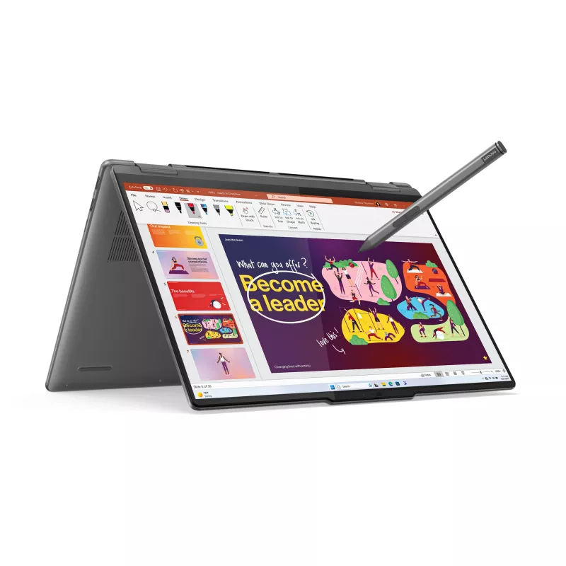 Lenovo Yoga 7 2-in-1 16IML9 Intel Core Ultra 7 155U hübriid (2-in-1) 40,6 cm (16 tolli) puutetundliku ekraaniga WUXGA 16 GB LPDDR5x-SDRAM 1 TB SSD Wi-Fi 6E (802.11ax) Windows 11 Home USA inglise keel Hall