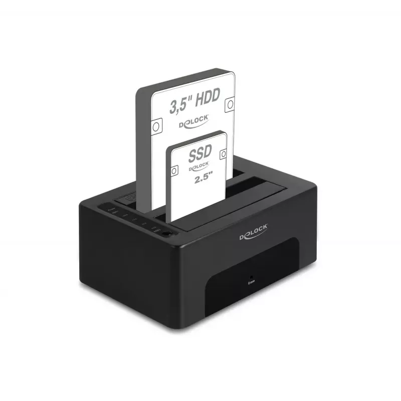 HDD/SSD-korpus DeLOCK 64187 Must 2,5/3,5 tolli 5 Gbit/s