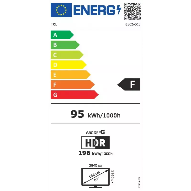 TCL C6K 65C6K TV 165,1 cm (65 tolli) 4K Ultra HD nutiteler Wi-Fi Metallic