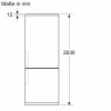 Siemens iQ500 KG49N4XAF külmik-sügavkülmik eraldiseisev 440 L Must