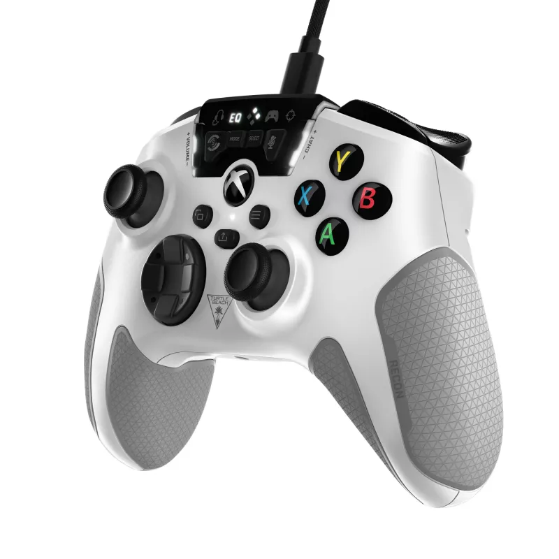 Turtle Beach Recon must, hall, valge USB-mängupult PC, Xbox, Xbox One, Xbox Series S, Xbox Series X