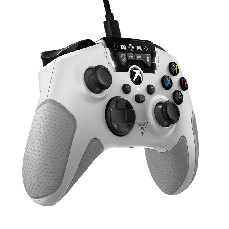 Turtle Beach Recon must, hall, valge USB-mängupult PC, Xbox, Xbox One, Xbox Series S, Xbox Series X
