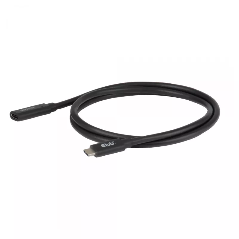 USB-C 40Gbps pikenduskaabel 1 m — club 3d, USB C USB C-le, Must