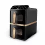 Philips 4000 seeria Dual Stack Airfryer vertikaalkorv 10L topelt eraldiseisev 2750 W kuumaõhufritüür must