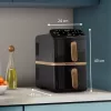 Philips 4000 seeria Dual Stack Airfryer vertikaalkorv 10L topelt eraldiseisev 2750 W kuumaõhufritüür must
