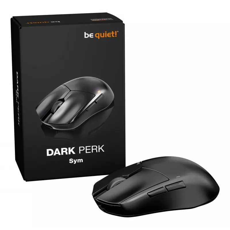 be quiet Dark Perk | Sym mängurihiir paremakäeline RF Wireless + USB USB-C optiline 32000 DPI