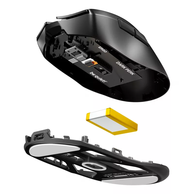 be quiet Dark Perk | Ergo hiir Mängimine Paremakäeline RF-juhtmevaba + USB USB-C Optiline 32000 DPI